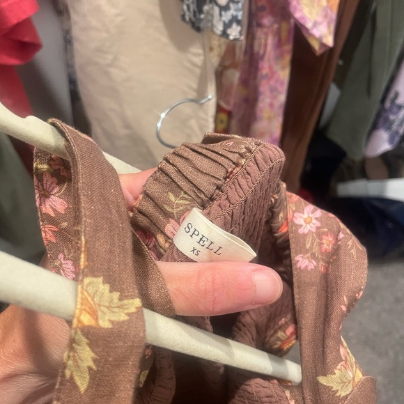 Spell & the Gypsy Collective Meadowland Linen Dress size XS EXCELLENT - Picture 10 of 15